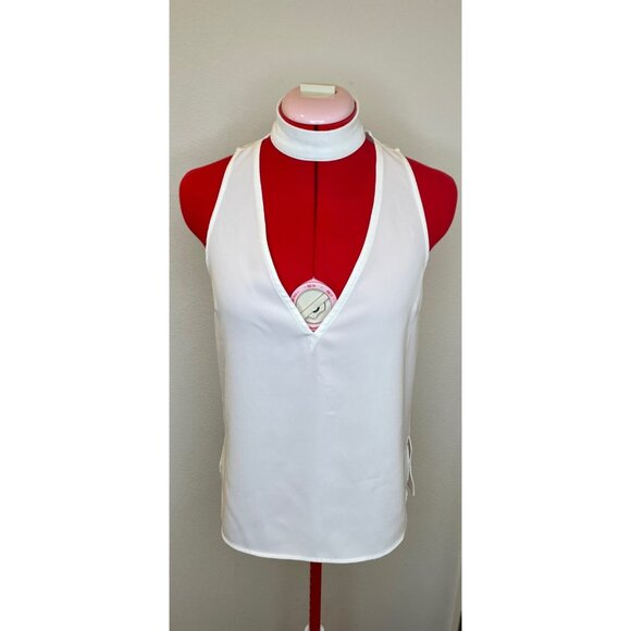 Tobi white chocker top tank white sleeveless small - Picture 2 of 8